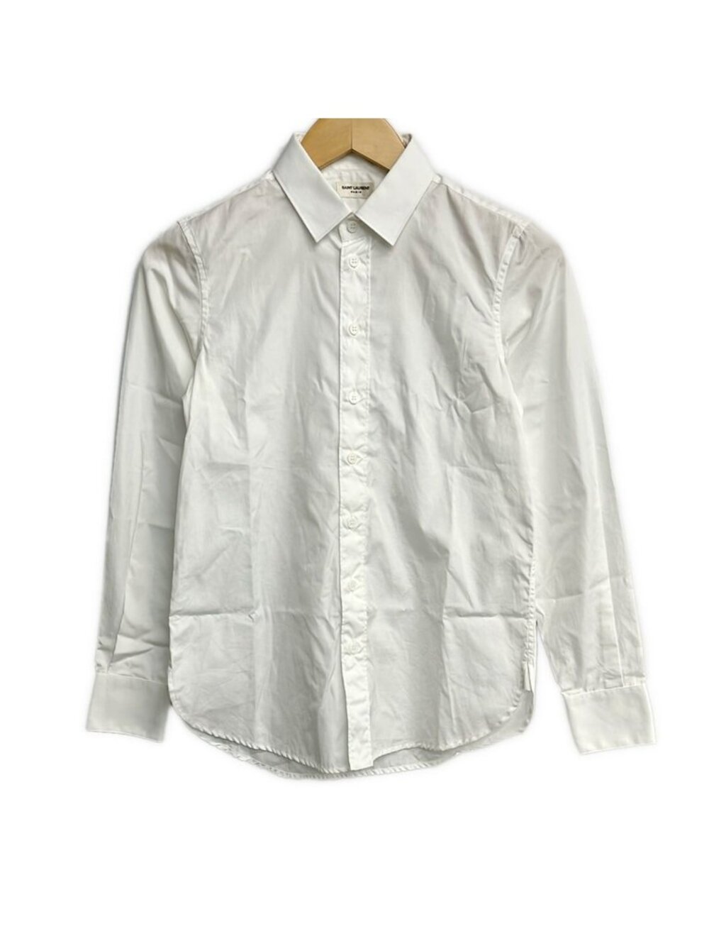 Saint Laurent Paris Long Sleeve Shirt Blouse White
